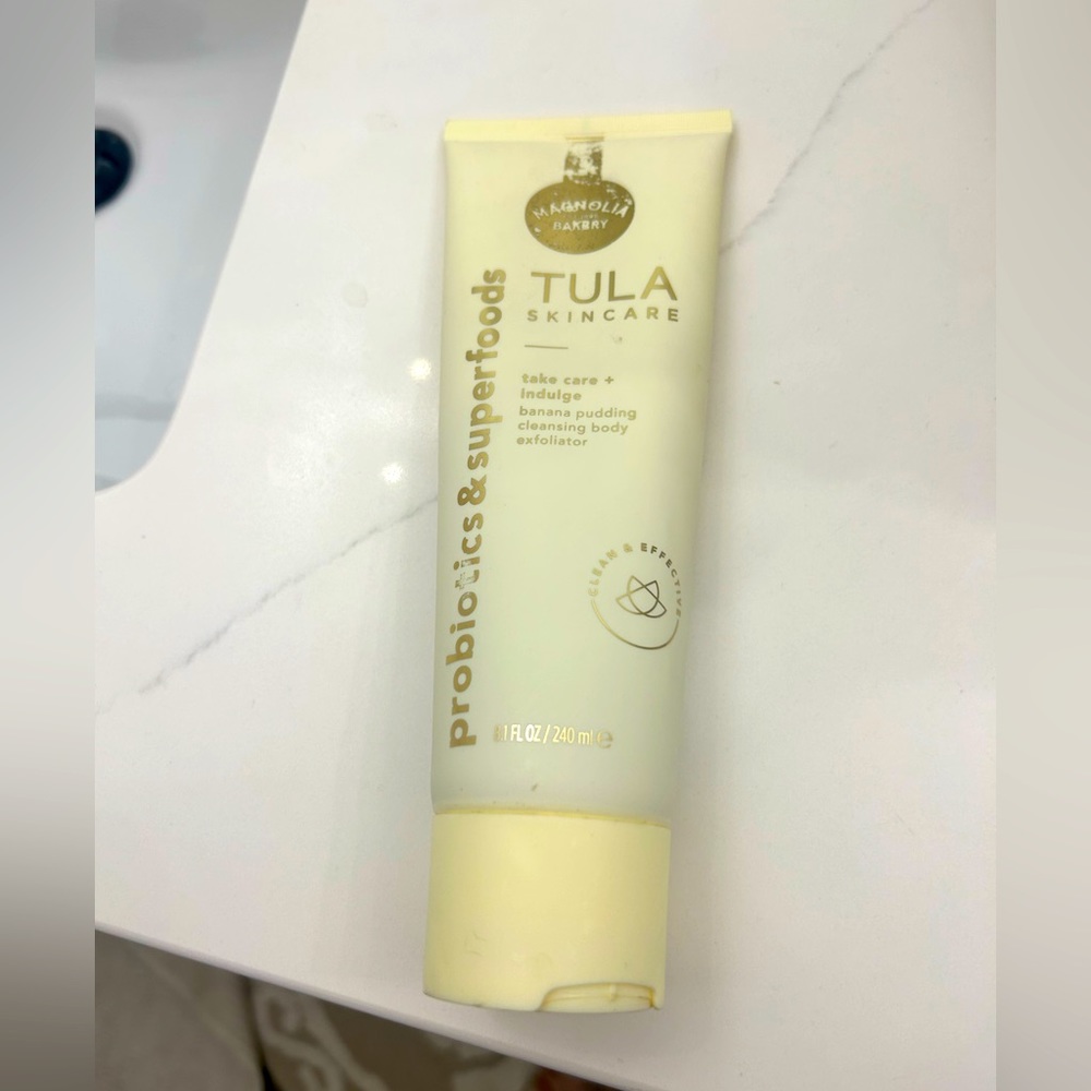 Tula Skincare banana pudding cleansing body exfoliator 8.1oz